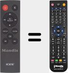 Comandament a dist&agrave;ncia substitut de REMCON1532