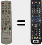 Comandament a dist&agrave;ncia substitut de REMCON084