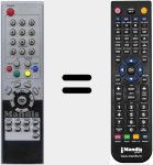 Comandament a distància substitut de RC L-06 (8484401)