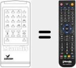 Comandament a dist&agrave;ncia substitut de REMCON525