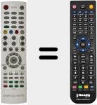 Comandament a dist&agrave;ncia substitut de REMCON917