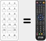 Comandament a dist&agrave;ncia substitut de REMCON729