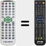 Comandament a dist&agrave;ncia substitut de REMCON187