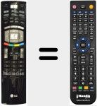 Comandament a dist&agrave;ncia substitut de 6710V00142R