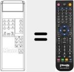 Comandament a dist&agrave;ncia substitut de REMCON662