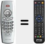 Comandament a dist&agrave;ncia substitut de REMCON934