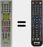 Comandament a distància substitut de MX-TM7415N DivX