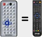 Comandament a dist&agrave;ncia substitut de REMCON698