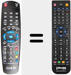 Comandament a dist&agrave;ncia substitut de REMCON862