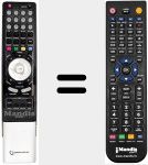 Comandament a distància substitut de RC I02 0N