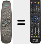 Comandament a distància substitut de RC1040