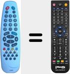 Comandament a distància substitut de RC1040