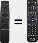 Comandament a dist&agrave;ncia substitut de RC647340