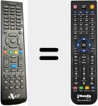 Comandament a dist&agrave;ncia substitut de AXAS001