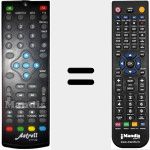 Comandament a dist&agrave;ncia substitut de 011122