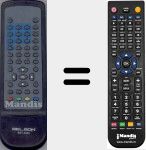 Comandament a dist&agrave;ncia substitut de BST2050-1