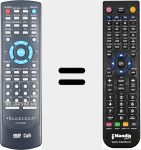 Comandament a dist&agrave;ncia substitut de DVFHDM20