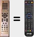 Comandament a distància substitut de HB6000 PVR 160GB HB