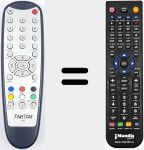 Comandament a dist&agrave;ncia substitut de RDT710