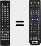 Comandament a dist&agrave;ncia substitut de LCD15N7DVD