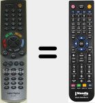 Comandament a distància substitut de RC536K (014002370)