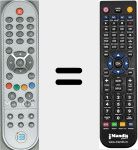 Comandament a dist&agrave;ncia substitut de IR RC 37