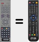 Comandament a distància substitut de RCU 018