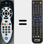 Comandament a distància substitut de Nbox001