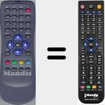 Comandament a distància substitut de Orbitech004