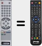 Comandament a dist&agrave;ncia substitut de RCU 015