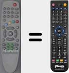 Comandament a dist&agrave;ncia substitut de SUN003