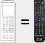 Comandament a dist&agrave;ncia substitut de RC43