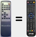 Comandament a distància substitut de J1433VERS1