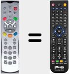 Comandament a dist&agrave;ncia substitut de TP 186