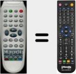 Comandament a dist&agrave;ncia substitut de RC0134