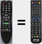 Comandament a dist&agrave;ncia substitut de SR1001CI