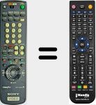 Comandament a distància substitut de RMTV222D (147557822)