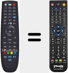 Comandament a distància substitut de URC46200002R00