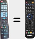 Comandament a dist&agrave;ncia substitut de AKB73275613