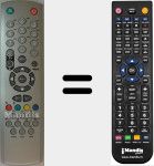 Comandament a distància substitut de BSV29255DVBT