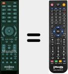 Comandament a distància substitut de NS-RC02A-12