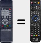 Comandament a distància substitut de Otava001