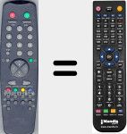 Comandament a distància substitut de 00020058