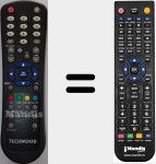 Comandament a dist&agrave;ncia substitut de NATUSX922IIIDVBT (20463595)