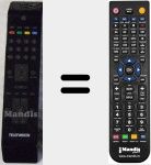 Comandament a distància substitut de T40R842FHDLED/DVB-T (20505813)