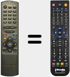 Comandament a dist&agrave;ncia substitut de RC2546BLK (30049972)