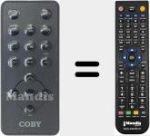 Comandament a dist&agrave;ncia substitut de COB002