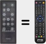 Comandament a distància substitut de WIS026