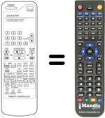 Comandament a distància equivalent Daewoo DVR 4167 D / P