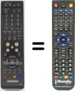 Comandament a distància equivalent Samsung SMT T1040
